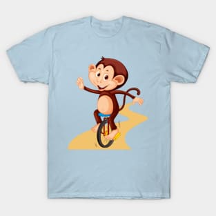 Unicycle Monkey T-Shirt